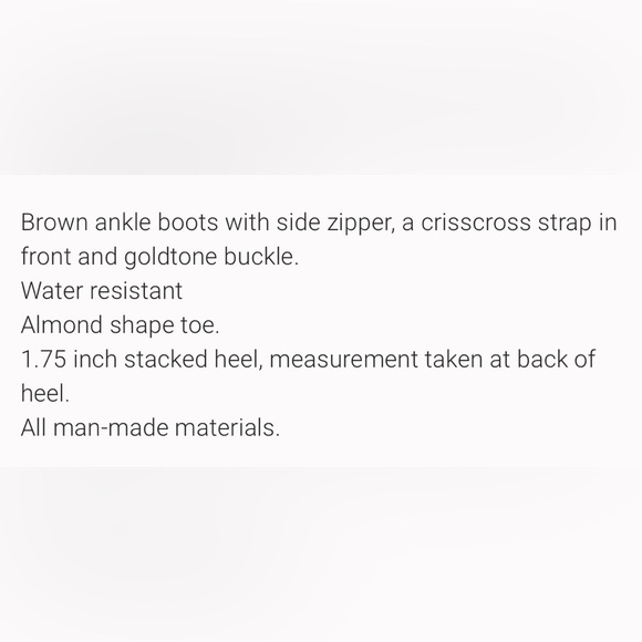 NWT London Fog Women's Dark Brown Ankle Booties SZ 9 - Picture 10 of 10